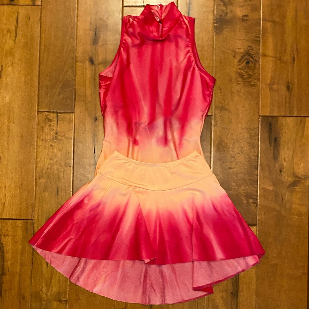 Water Color Ombre Skirt and Leotard Set